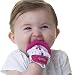 Nuby  Soothing Teething Mitten with Hygienic Travel Bag, Pink, 1 Count