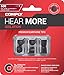 Comply 600 Core Series | Memory Foam Replacement IEM Ear Tips for Truthear, Sennheiser, Moondrop & More | Superior Noise Isolation, Ultimate Comfort, Secure Fit | Black, Large (3 Pairs)