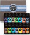 7) Synergy Blends and 7) Top Single Oils 100% Pure Therapeutic Grade Essential Oils- 14/ 10 ml of Hope, Stress Relief, Calming, Stay Alert, Purification, Meditation, Four Thieves, Cinnamon Bark, Peppermint, Eucalyptus, Lavender, Lemon, Rosemary and Sweet 