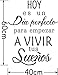 BooDecal Spanish Quote Wall Decals Stickers Hoy ES Un Dia Empezar a Vivir Tus Suenos Peel and Stick Wall Stickers for Bedroom Living Room 17 x 24 inches
