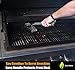 Cave Tools BBQ Grill Brush - New & Improved 100% Rust Proof Design - Stainless Steel Wire Bristle with Strength Clip for Cleaning Char Broil Weber Porcelain and Infrared Barbecue Grates - 18