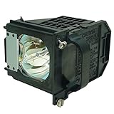 AuraBeam Professional Replacement Projector Lamp with Housing for Mitsubishi 915P061010 TV Lamp (Powered by Philips).