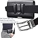 Njjex Phone Holster for LG Stylo 5 4 3 2 K51 K40 K31 K30 Aristo 5 4 3 K92 K22 Moto E6 G Power G Stylus G Play 2021 OnePlus 9 8 7 Pro Google Pixel 5 4a 3 PU Leather Belt Clip Holster Phone Holder Pouch