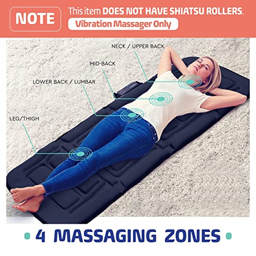 Full Body Vibrating Massage Mat 10 Motor Vibration Mattress Pad with