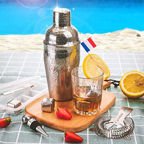 22 Teiliges Shaker Cocktail Set 550ML | Cocktail Shaker Set Edelstahl | Cocktailshaker Geschenk Cocktail Bar Set… – Bild 3
