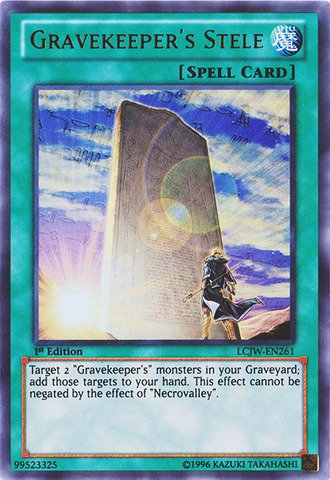 Yu-Gi-Oh! - Gravekeeper's Stele (LCJW-EN261) - Legendary Collection 4: Joey's World - 1st Edition - Ultra Rare