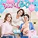 meekoo 18 Pieces Gender Reveal Balloons Boy or Girl Letter Balloon Latex Balloons Foil Balloons for Baby Shower Themed Party Decorations