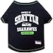 NFL Seattle Seahawks Dog T-shirt Small. - Licensed Shirt for Pets Team Colored with Team Logos- Premium Stretchable Materials for the comfort of your Dog & Cat