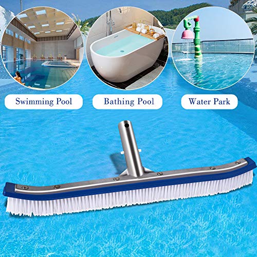 Pool Brush for Cleaning Pool Walls, inifus 18" Heavy Duty Vinyl line