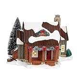 Department 56 Snow Woody Retreat Village Lit Building, Multicolor