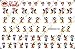 Clear waterslide Nail Art Decals (Tattoos) by DimOxy Designs Themed for Mickey and Minnie (Ver.2) Lovers.
