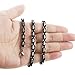ORAZIO 5MM Stainless Steel Necklace for Men Byzantine Chain Link Black Silver Tone, 20 Inches