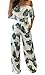 YOMISOY Women Off The Shoulder Rompers Ruffle Slash Neck Floral Jumpsuits Outfits
