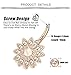 Hanpabum 5Pcs 14G Surgical Stainless Steel Dangle Belly Button Rings for Women Girls CZ Navel Rings Body Piercing Jewelry (B:Rose-gold Tone)