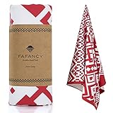 FAFANCY Microfiber Beach Towel - Large XL Quick Dry Lightweight Compact Sand Proof Absorbent 63