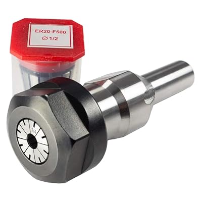 Router Bit Spindle Adapter for Grizzly G1035 1.5 HP Shaper or Shop Fox W1674 2 HP Shaper | Includes 1/4" and 1/2" ER20 collets| No slip, Improved Life, Easy cutter extraction | Made in U.S.A