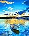 Paint by Numbers for Adults: Beginner to Advanced Number Painting Kit - Fun DIY Adult Arts and Crafts Projects - Kits Include 16 x 20 Inch No Wrinkle Canvas (Boat Reflection)