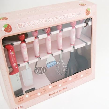 Amazon Co Jp 野苺 子供用 キッチンツール ７点セット 安全包丁入り ホーム キッチン