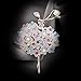 Time Pawnshop Elegant Ballet Angel Flower Colorful Cubic Zirconia Charm Brooch