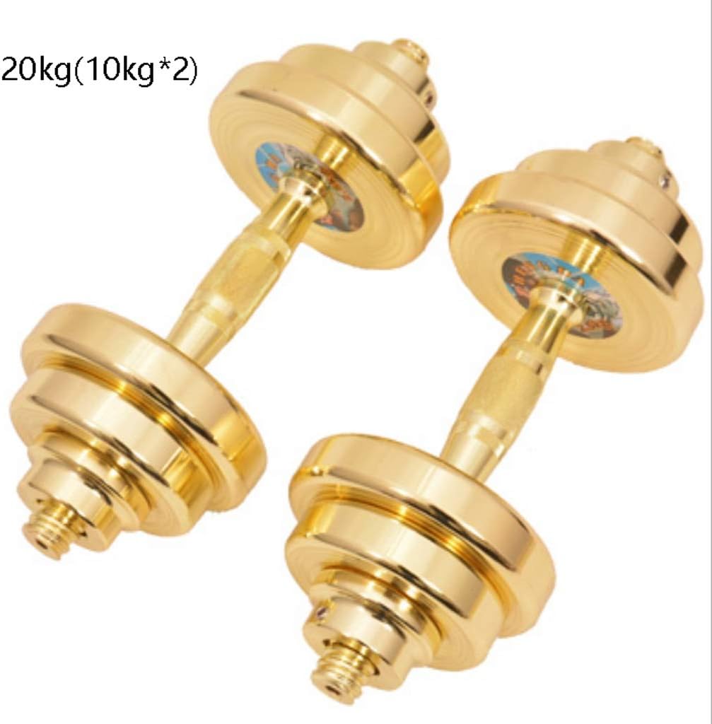 Dumbbells boxed gold-plated dumbbell 