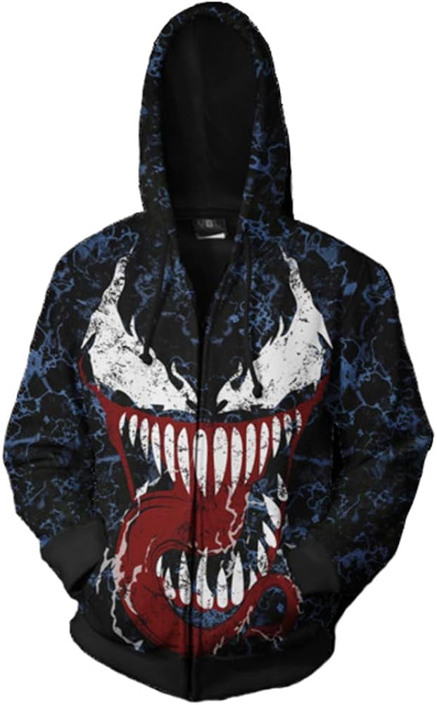 Unisex Adult Venom Cosplay Costume Venom Costume Men 3D