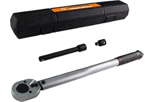 MACHOMAN TQW403 1/2" Drive Click Torque Wrench Set (10-150 ft.-lb)