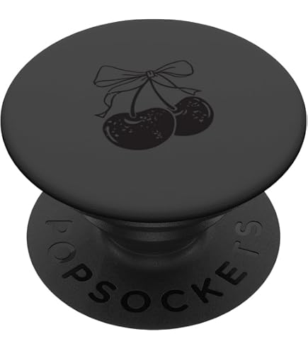PopSocket MagSafe Rétro Cerises - Support Téléphone Magnétique - Dessus Interchangeable - Compatible IPhone
