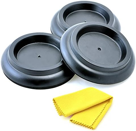 Moozikpro [3 Pcs] Piano Caster Cups – Premium Beech Wood – Non-Slip &amp; Anti-Noise Foam Pad
