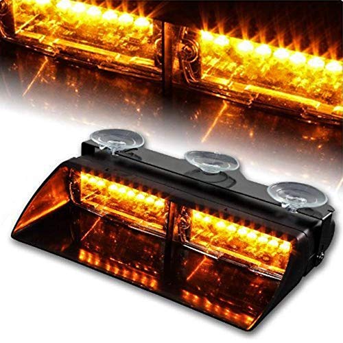 Auxbeam Car Warning Strobe Light 16 LED High Intensity yellow/amber Law