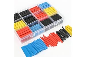 780PCS 2：1 Thermoresistant Tube Heat Shrink Wrapping Kit, Thermoresistant Shrinking Tubing Assorted Wire Cable