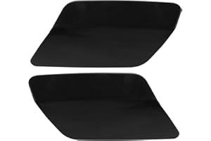 ACROPIX Front Bumper Headlight Washer Nozzle Cover Cap Fit for BMW 328i - Pack of 2 Black
