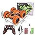 Yuboa RC Stunt Car Toy Remote Control Car for Kids Adults 360 Degree Flips Double Sided Rotating Race Car Electric Rechargeable Vehicle High Speed 2.4GHz 4WD Remote Controlled Truck Gift Orange