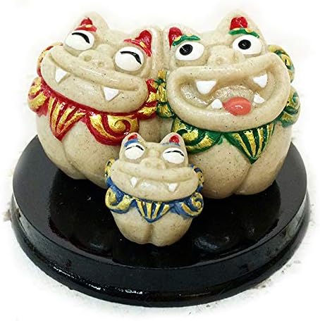 Amazon 沖縄土産 シーサー 置物 ミニ 玄関 親子シーサー B 置物 オブジェ オンライン通販