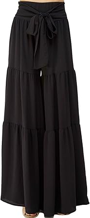 black palazzo pants high waisted