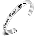 KUIYAI Sweet Family Mama Bear Necklace Bracelet Bangle Gift for Mothers Grandma