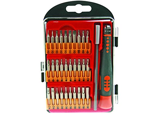 Velleman VTSCRSET10 32 Piece Precision Screwdriver Set, 240 V, Multicolored