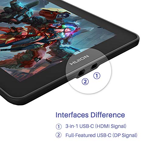 HUION FullFeatured USBC to USBC Cable TypeC Cable for Kamvas 12/13