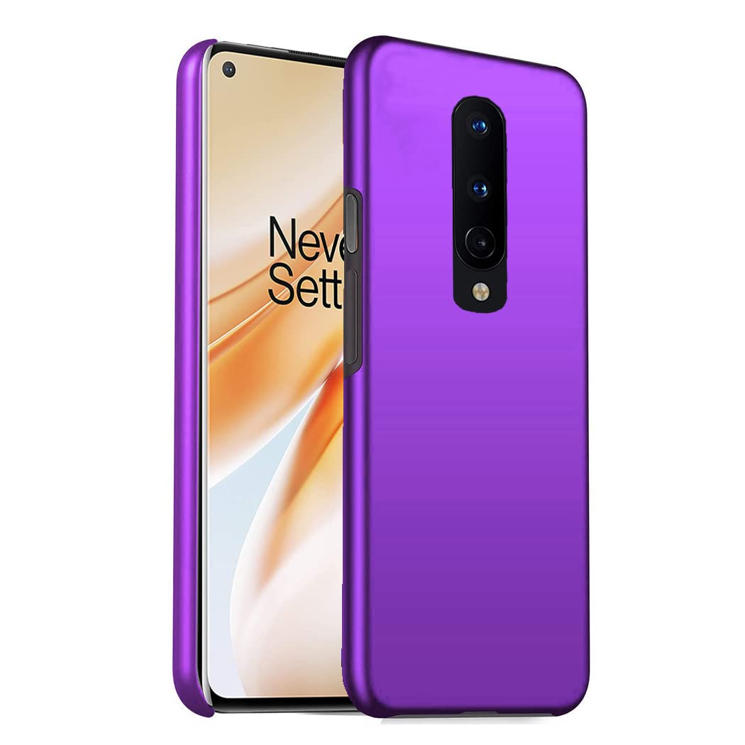 GAPlus OnePlus 8 Case Ultra Slim Thin Armour Hard Case Matte Rubberized Cover For OnePlus 8 (Purple)