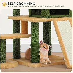 YITAHOME Tall Cat Tree Tower with Leaves for Indoor