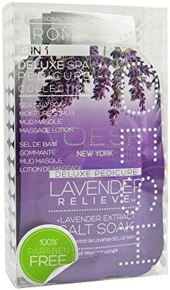 VOESH - Deluxe Pedicure Spa Set 4-in-1 - (Buy 5 sets get 1 Pack of 4 disposable Head Band FREE) - (LAENDER RELIEVE)
