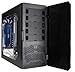 Apevia X-CRUISER3-BL ATX Mid Tower PC Computer Gaming Case with 5 Fans, Large Side Window, USB2.0/USB3.0/HD Audio Ports, Fan Speed Controller, Colored VU/Temp/Fan Speed Gauges, up to 7 x Cooling Fan Space - Black/Blue