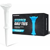 Goashpeaot Stepped Golf Tees, 110/150 Count Mixed Size Golf Tees, 3-1/4" &amp; 1-1/2", Stable Low-Resistance Golf Tees for Drivers &amp; Practice