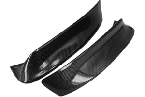 Front Bumper Splitter Spoiler for E46 1998-2006, Real Carbon Fibre Look ABS Lip Diffuser with For Durable Black Finish, 2-Pac
