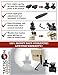 Tacticon Flip Up Iron Sights for Rifle - Front and Rear BUIS Set with Sight Adjustment Tool - Rapid Transition Backup flip up Sights for Picatinny and Weaver Rails - Tactical Rifle Accessories