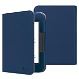 Fintie Nook GlowLight 3 Case - Slim Fit Premium Vegan Leather Folio Cover for Barnes & Noble Nook GlowLight 3 eReader 2017 Release (Model# BNRV520), Navy