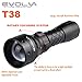 Evolva Future Technology T38 IR 38mm Lens Infrared Flashlight Light Night Vision Torch - Infrared Light is Invisible to Human Eyes - To be used with Night Vision Devices