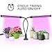 Sondiko Grow Light, Auto On&Off Every Day Full Spectrum Grow Lamp with 3/9/12H Timer, Adjustable Gooseneck 10 Dimmable Levels&3 Switch Modes for Indoor Plants, Black