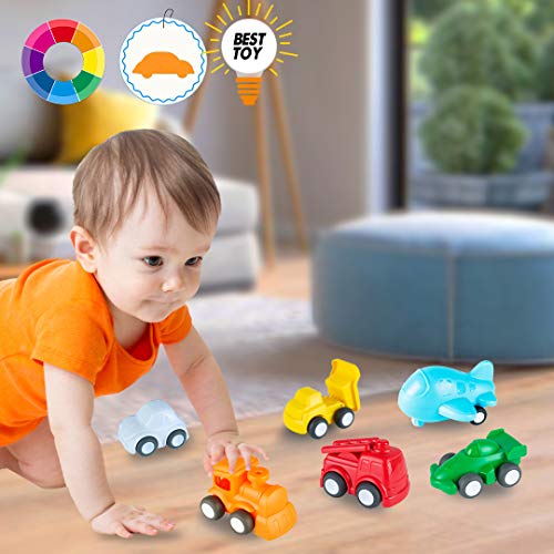 image for HISTOYE Cars and Trucks Toys for 1 2 + Year Old Boys & Girls, 6 Pack P