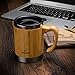 InGwest Active Life. Bamboo Coffee Mug for Men/Women - 11 fl.oz. (300 ml) Super Light Eco Stainless Steel CoffeeTea Mugs with Lid and Bamboo Handle! Large Coffee Mugs. Thickened layer of bamboo!