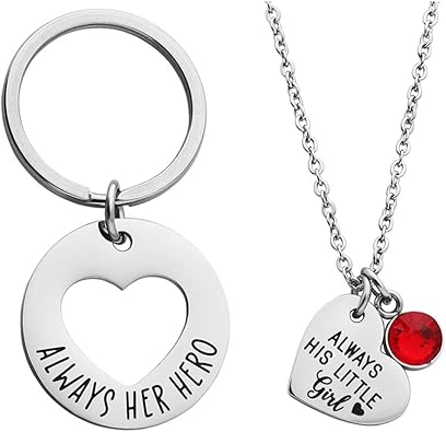 Amazon Com Ankiyabe Father Daughter Gift Dad Keychain And Daddy S